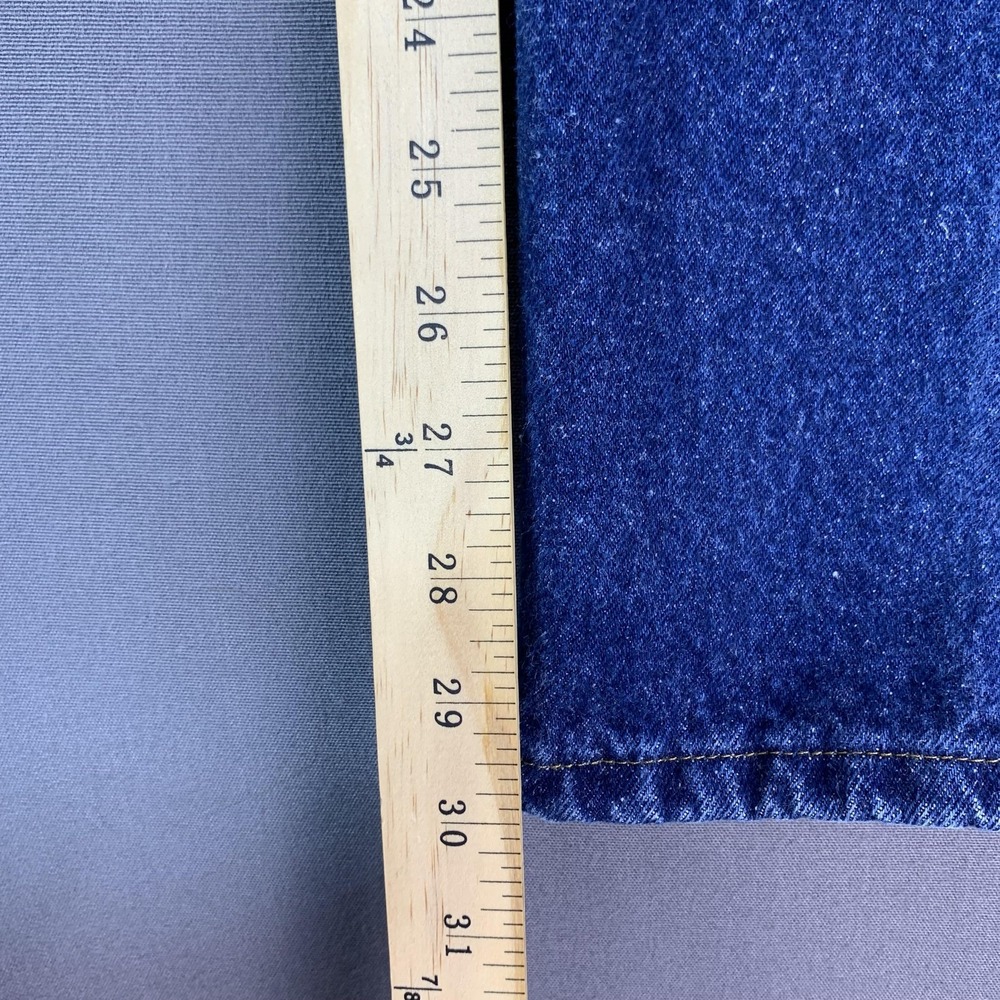 Vintage Lee Jeans Mens 38 (Fits 36x30) Blue Denim Straight Leg USA Workwear 90s - Picture 14 of 16